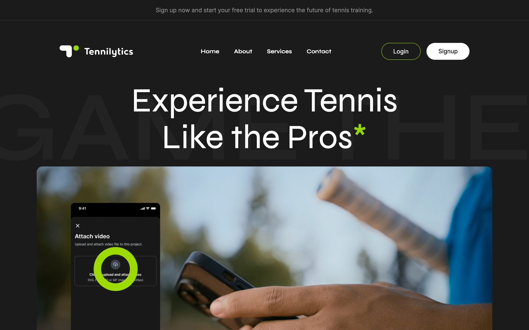 Tennilytics website