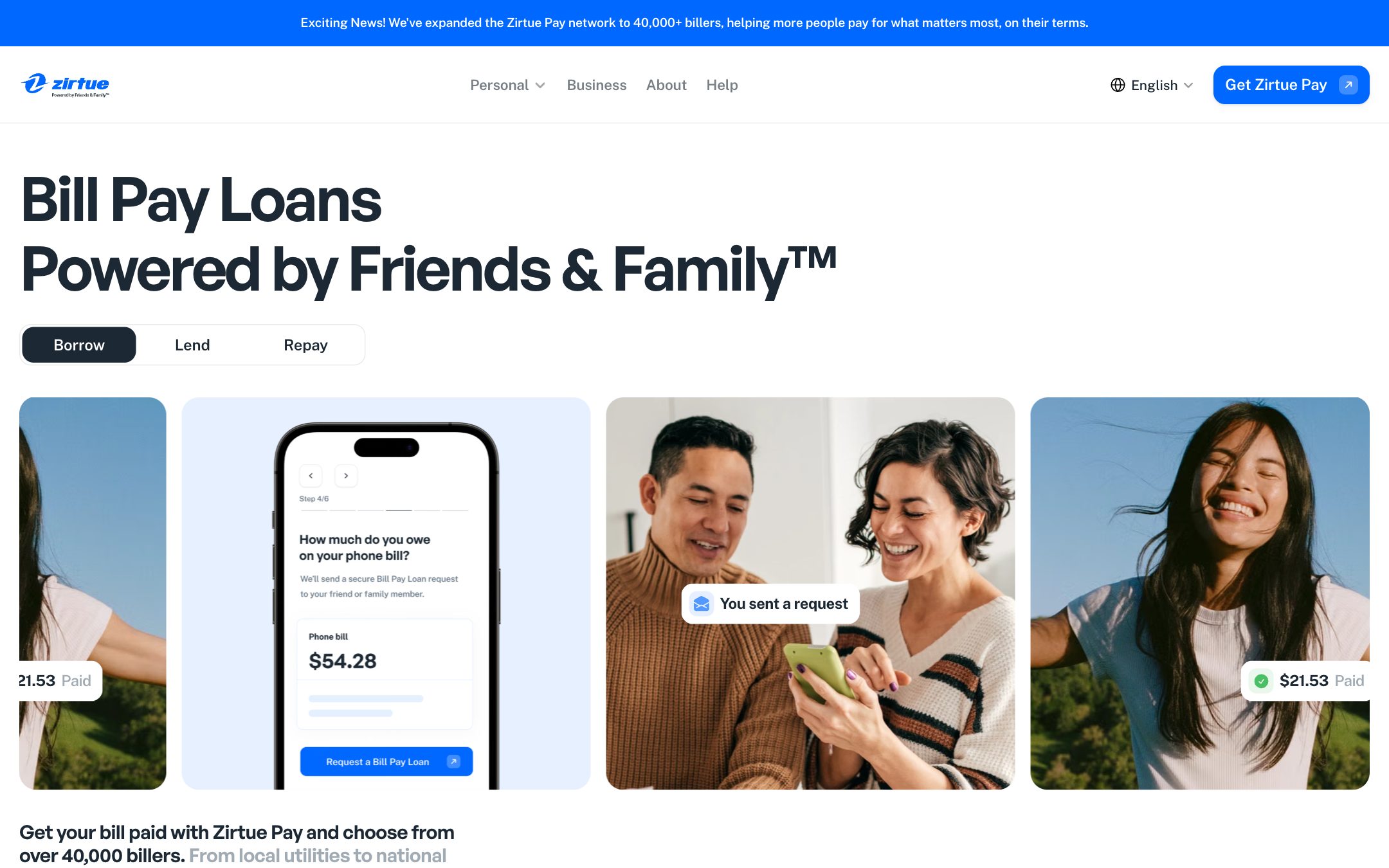 Zirtue website